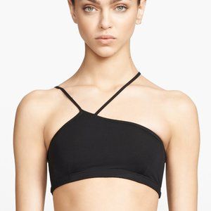 Helmut Lang black 2 strap bra top size Petite